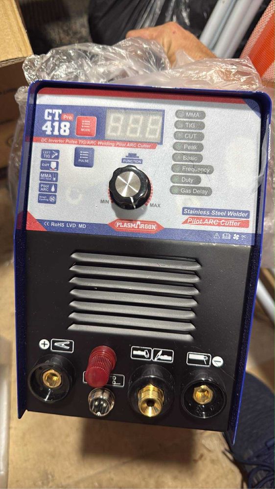 Aparat sudura PLASMARGON CT418P TIG + MMA + PLASMA 3 in 1 nou