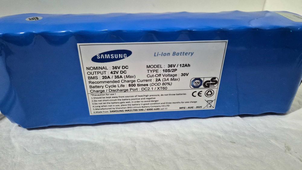 Baterie/Acumulator SAMSUNG Li-Ion 36V/12Ah, biciclete el, trotinete el