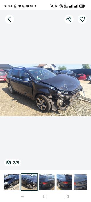 Piese motor punte jug volan ușa abs scaune kit pornire wv golf 6 1.6td