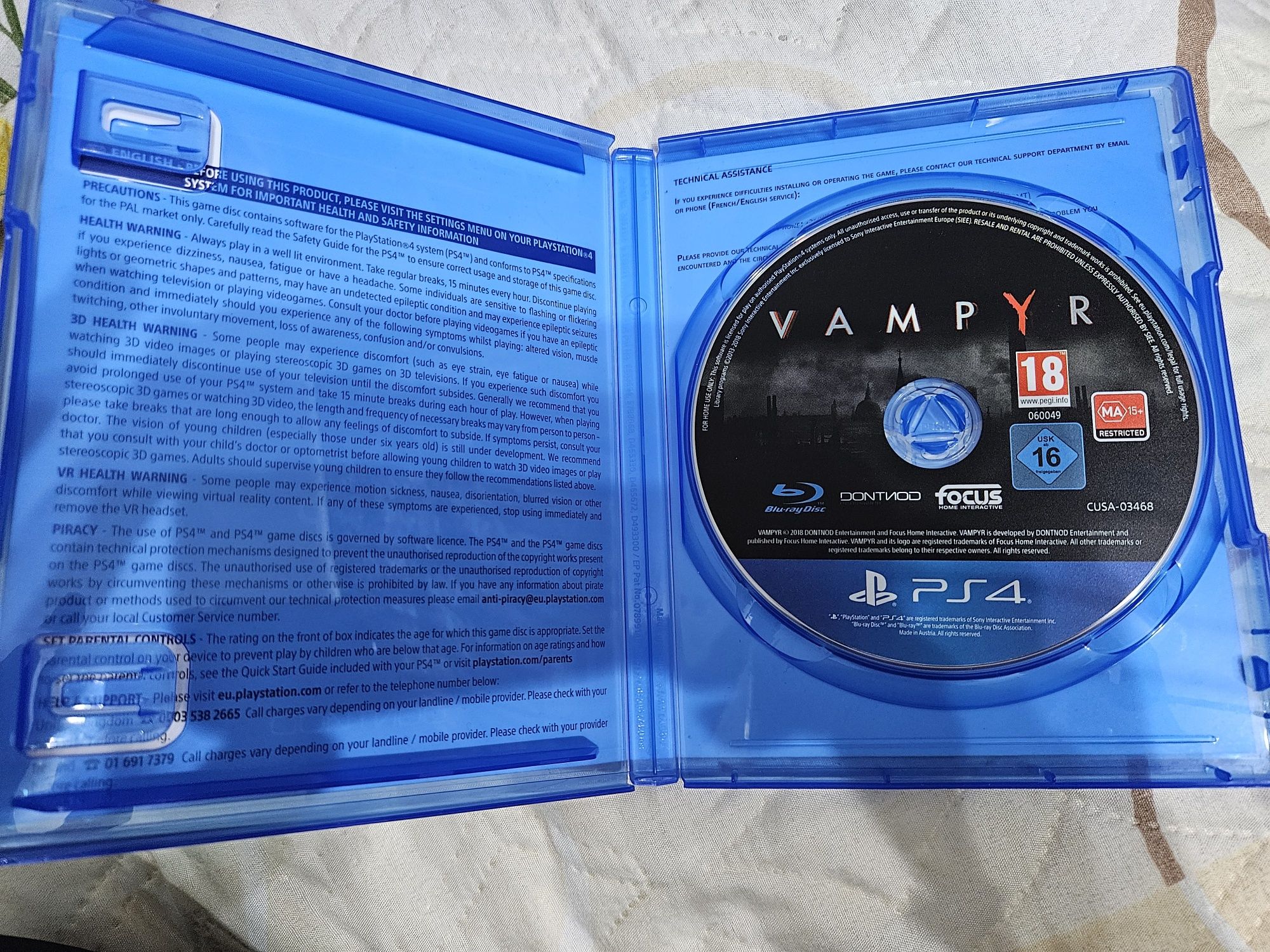 Игра Vampyr за Ps4