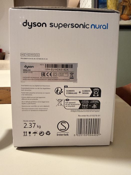 ОРИГИНАЛЕН Dyson supersonic Nural CePa/Tz HD 16