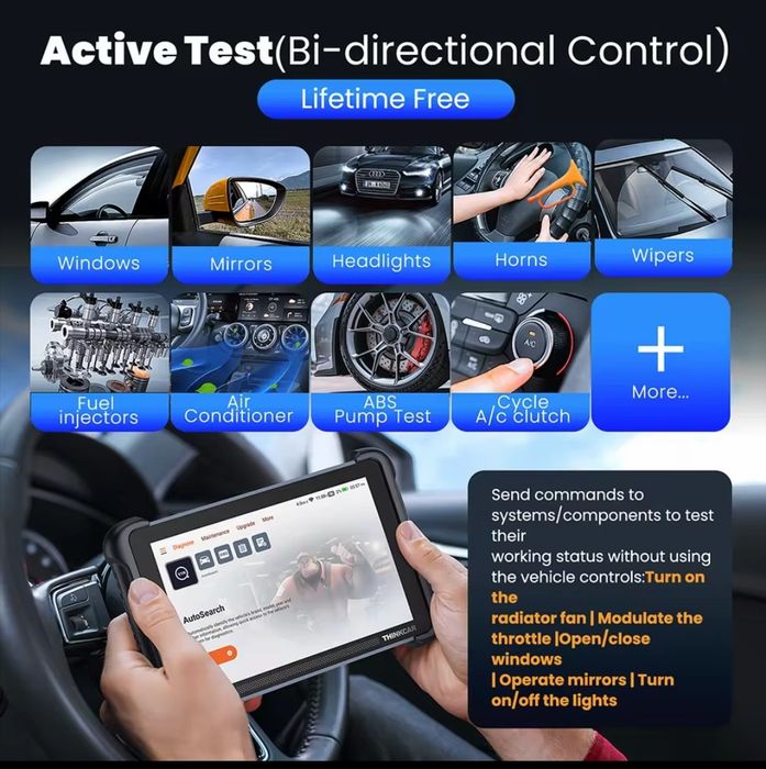 THINKCAR THINKSCAN 689BT tester diagnoza auto profi, OBFCM, română