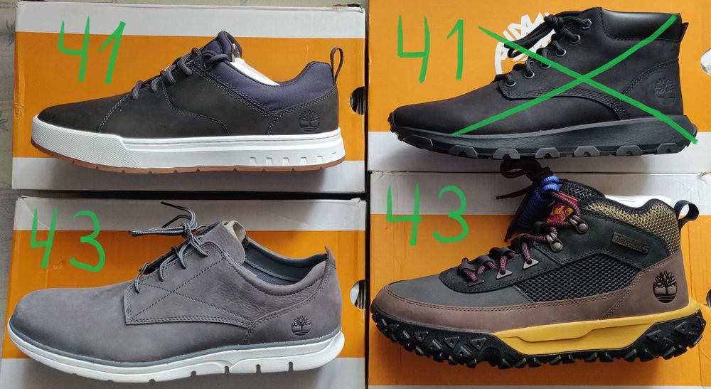 Обувь Timberland 41, 43 размеры. кроссовки ботинки Новые. Оригинал.