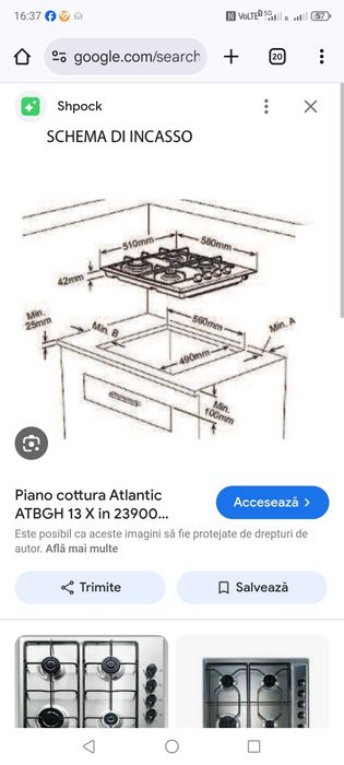 Plita pe gaz cu 4 ochiuri sigilata
