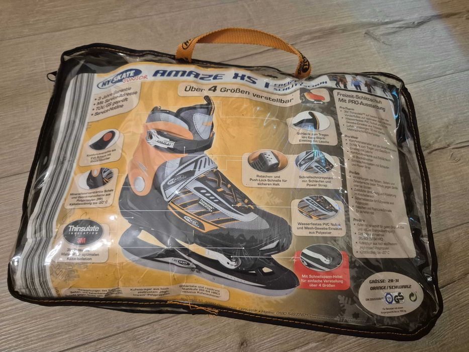 Patine de gheață copii HiSkate Junior Amaze XS – reglabile (28–31)