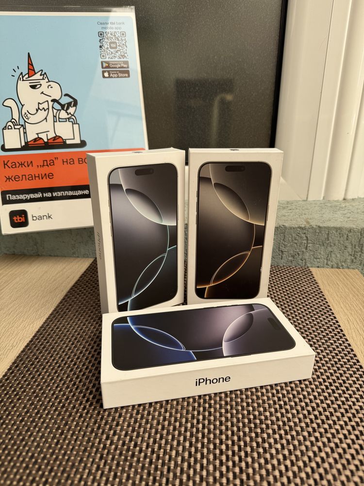 512‼️ ЛИЗИНГ 95лв/м*iPhone 16 pro max*НЕРАЗПЕЧАТАН 16про макс