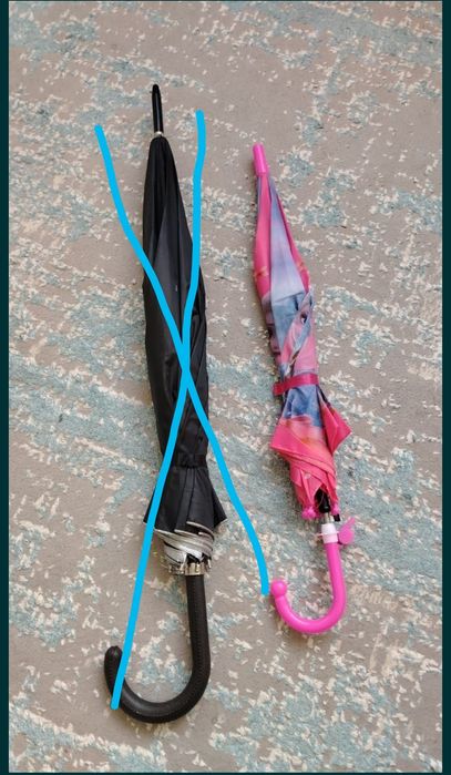 Продам детский розовый зонтик