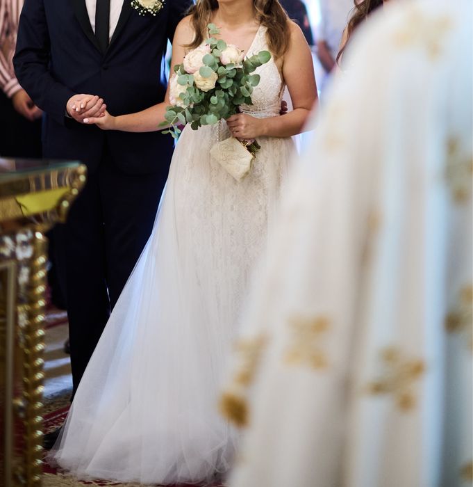 Vand rochie de mireasa sirena Ersa Atelier modelul Lia (nunta /M)