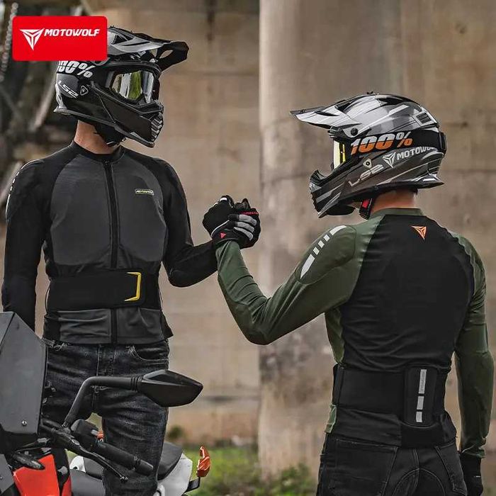 Geaca de vara moto MOTOWOLF cu armura, protectii soft certificate CE