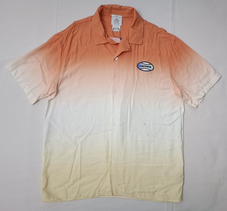 Lacoste Ombre Summer Woven Shirt оригинална риза M къс ръкав