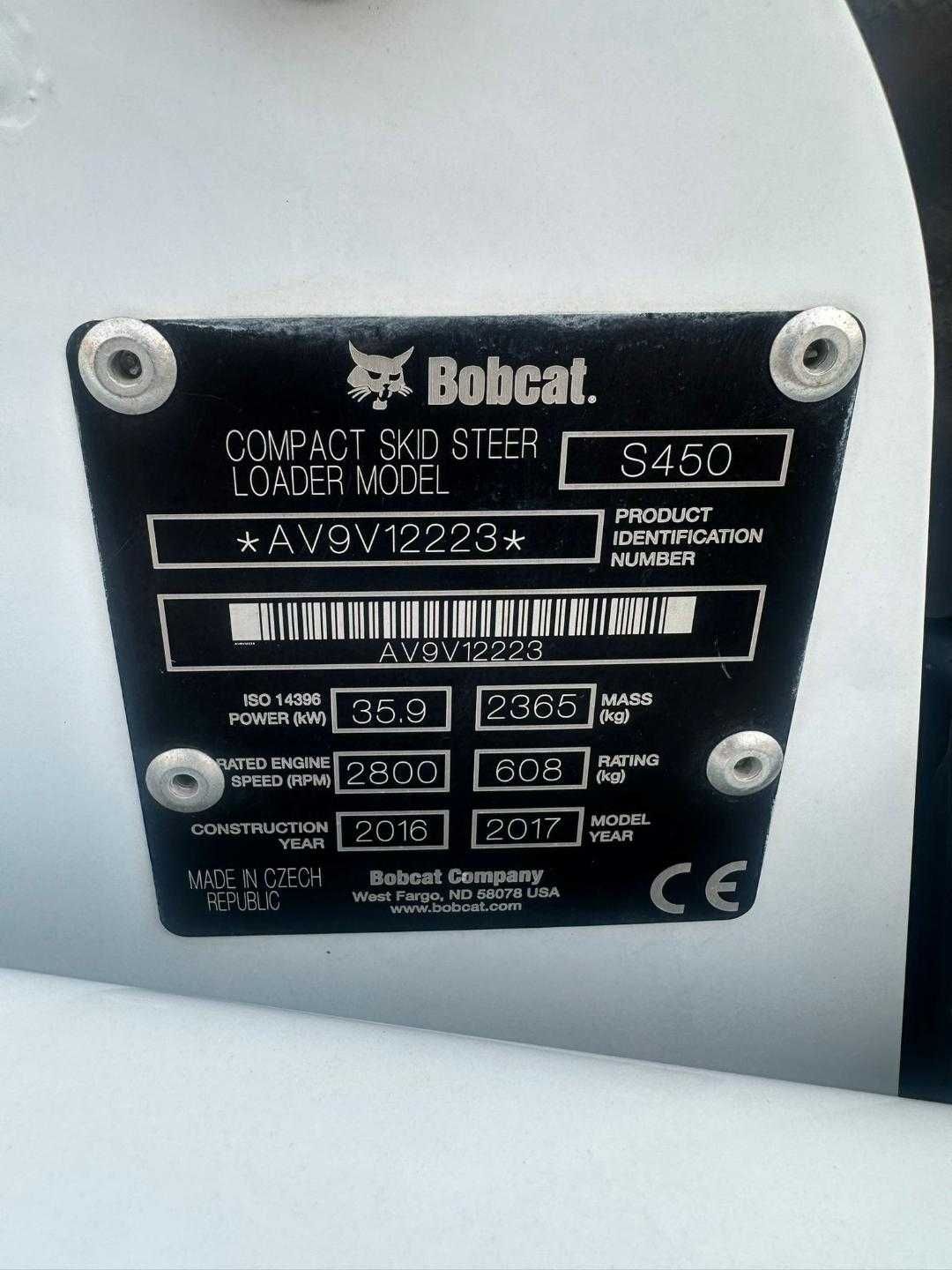 Vand Mini Incarcator Bobcat S450 570 ore 2017