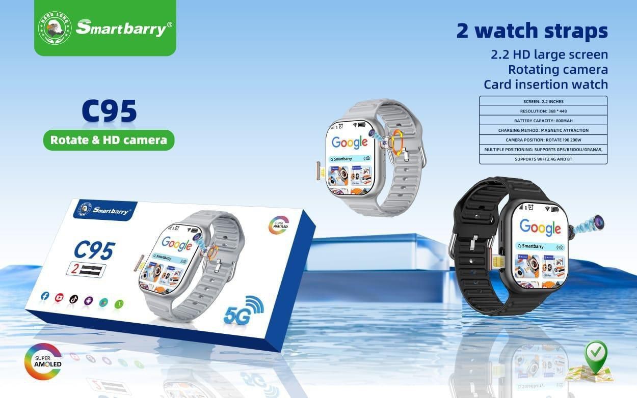 Smart Watch Smartbarry C95, 6/64 GB, 5G Sim card, Умные смарт часы