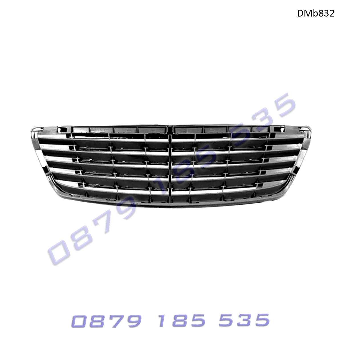 Предна хром решетка Mercedes S W220 сива тунинг мерцедес с класа
