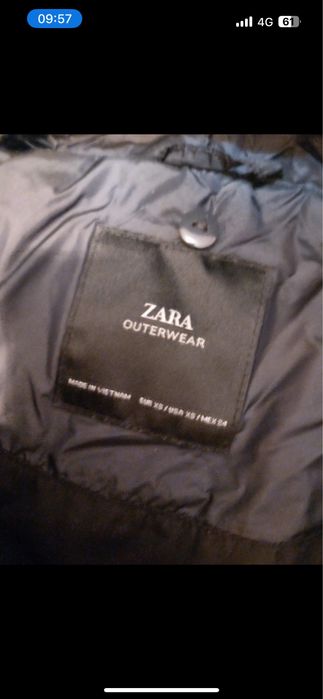 Geaca Zara marime XS, neagra