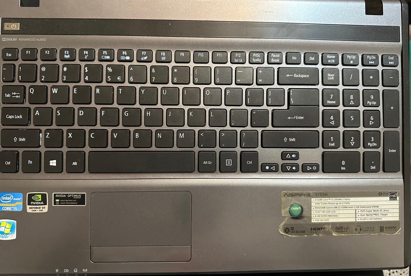 Tastatura + mousepad ACER Aspire