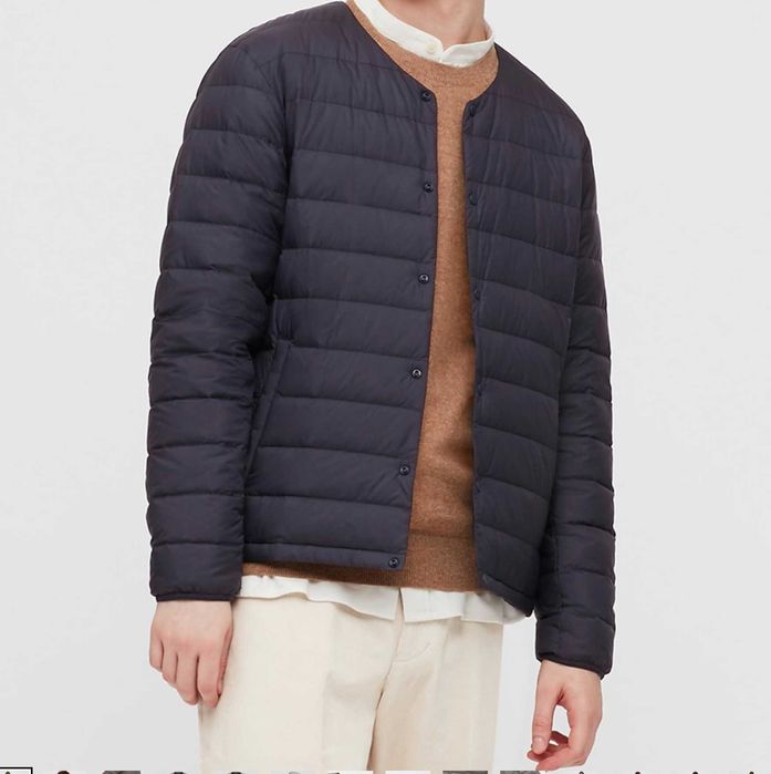 uniqlo куртка без воротника