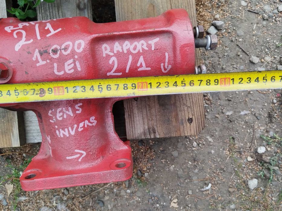 Reductor cu raport de reducere de 2/1 tocătoare