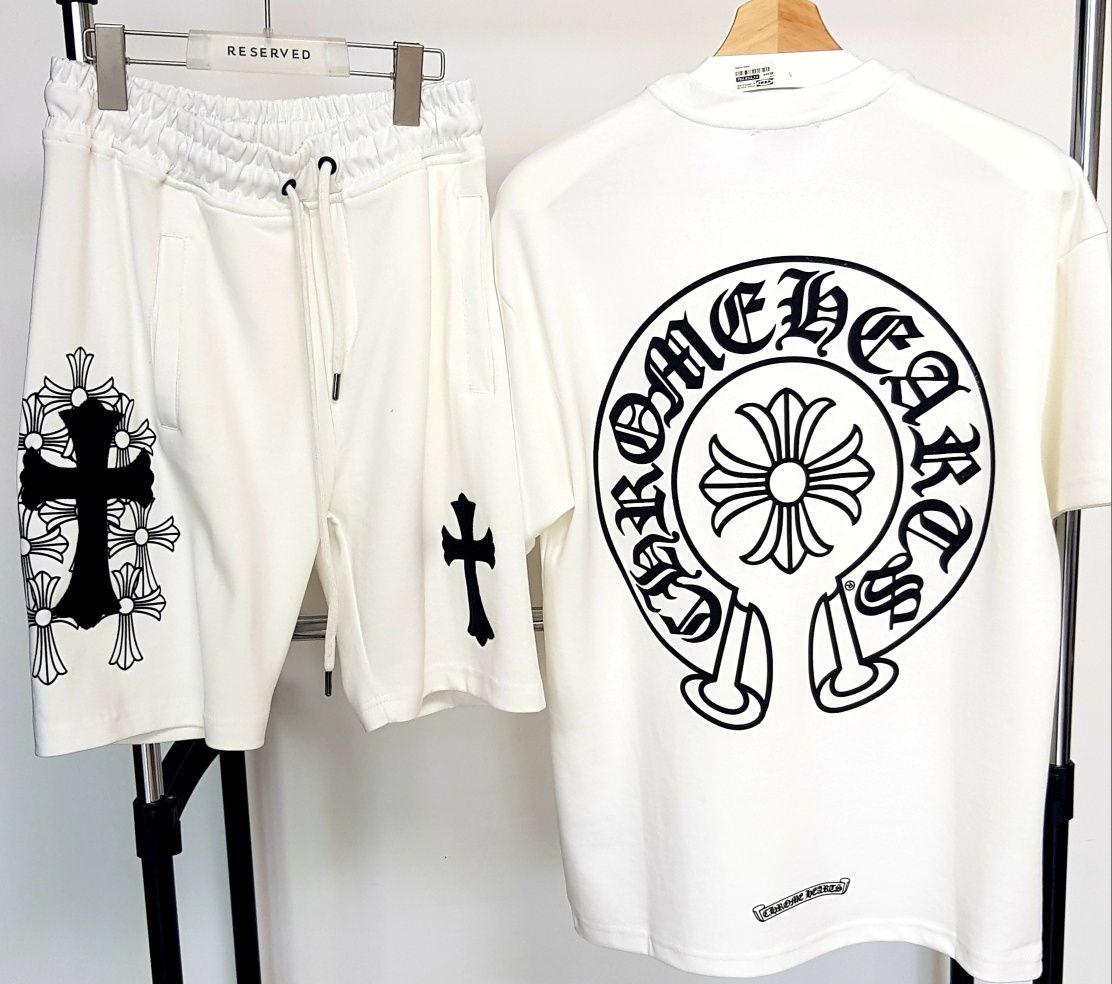 Compleu Chrome Hearts alb/negruAmiri  Off White Denim Synah