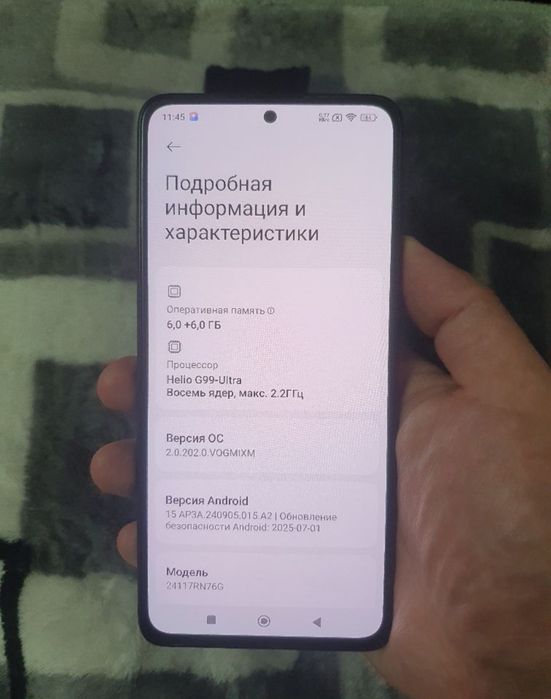 Xiaomi Redmi Note 14 12/128GB Black Igravoy 108mp kamera Ideal Holati