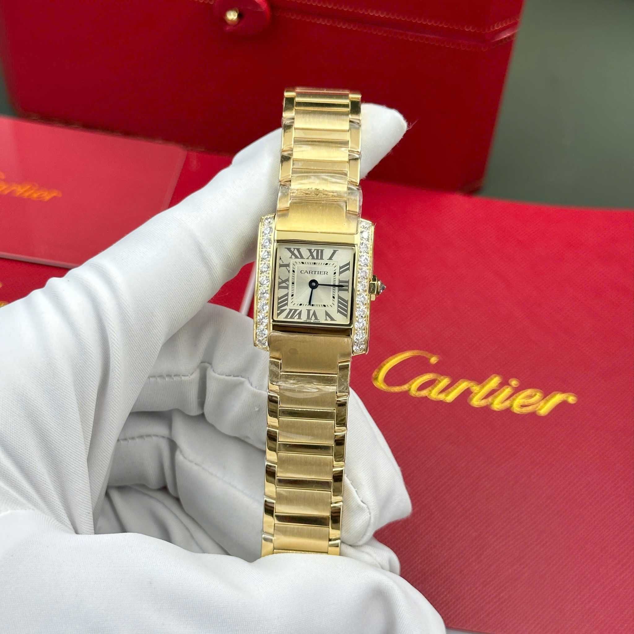 Cartier Tank lady silver gold