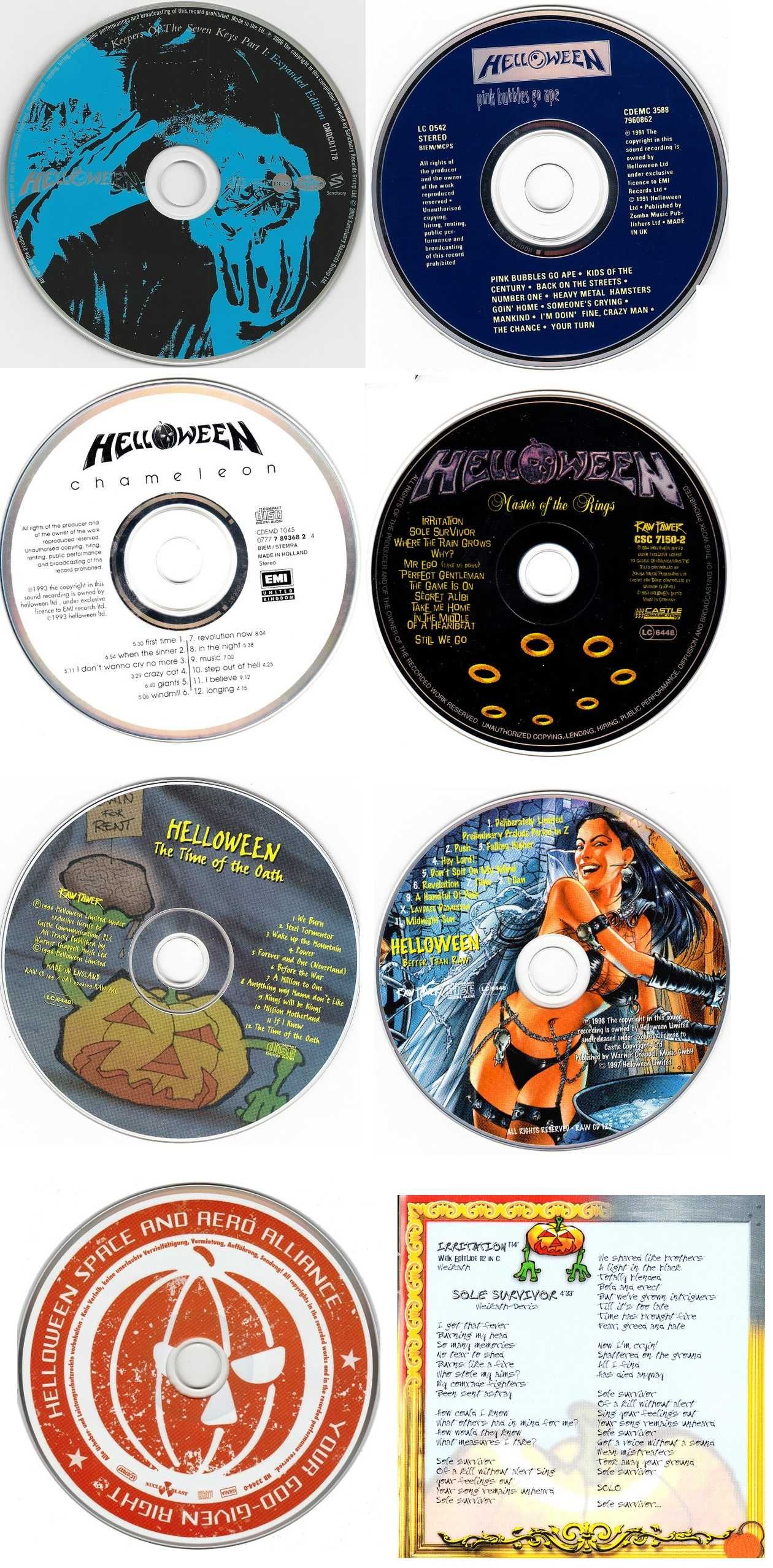 Helloween - Discografie Colectie CD