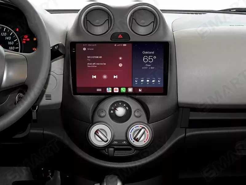 Мултимедия Двоен дин за Nissan Micra Навигация плеър екран Android