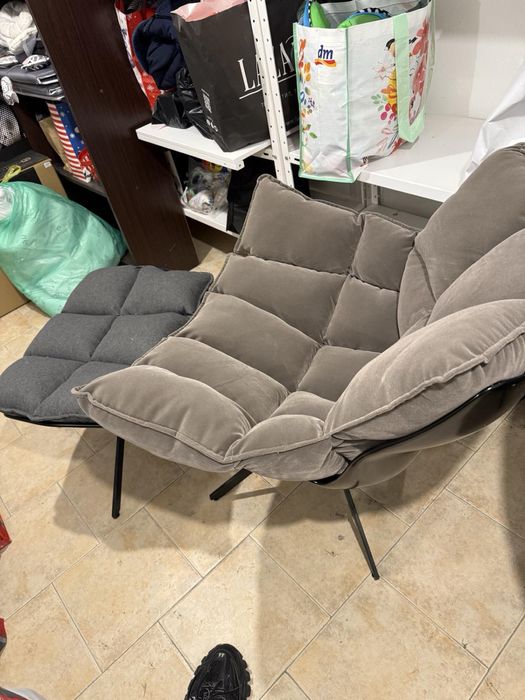 Столове за маса 5 бр+2 бр кресла с табуретки