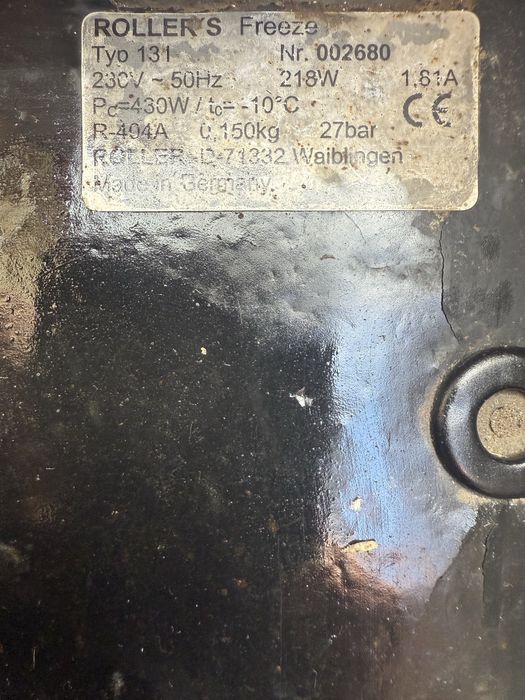 Frigider aparat înghetat tevi Roller's Elektro-Freeze 2