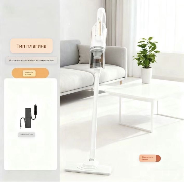 Мощный бесповодной пылесос для авто