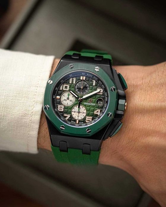 Audemars Piguet Offshore черно-зелено Chr