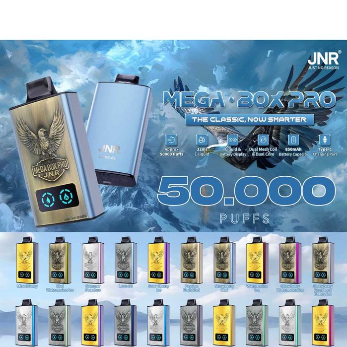 2 bucati Vape 50.000 Puffs JNR Mega Box Cadoul Castigator !