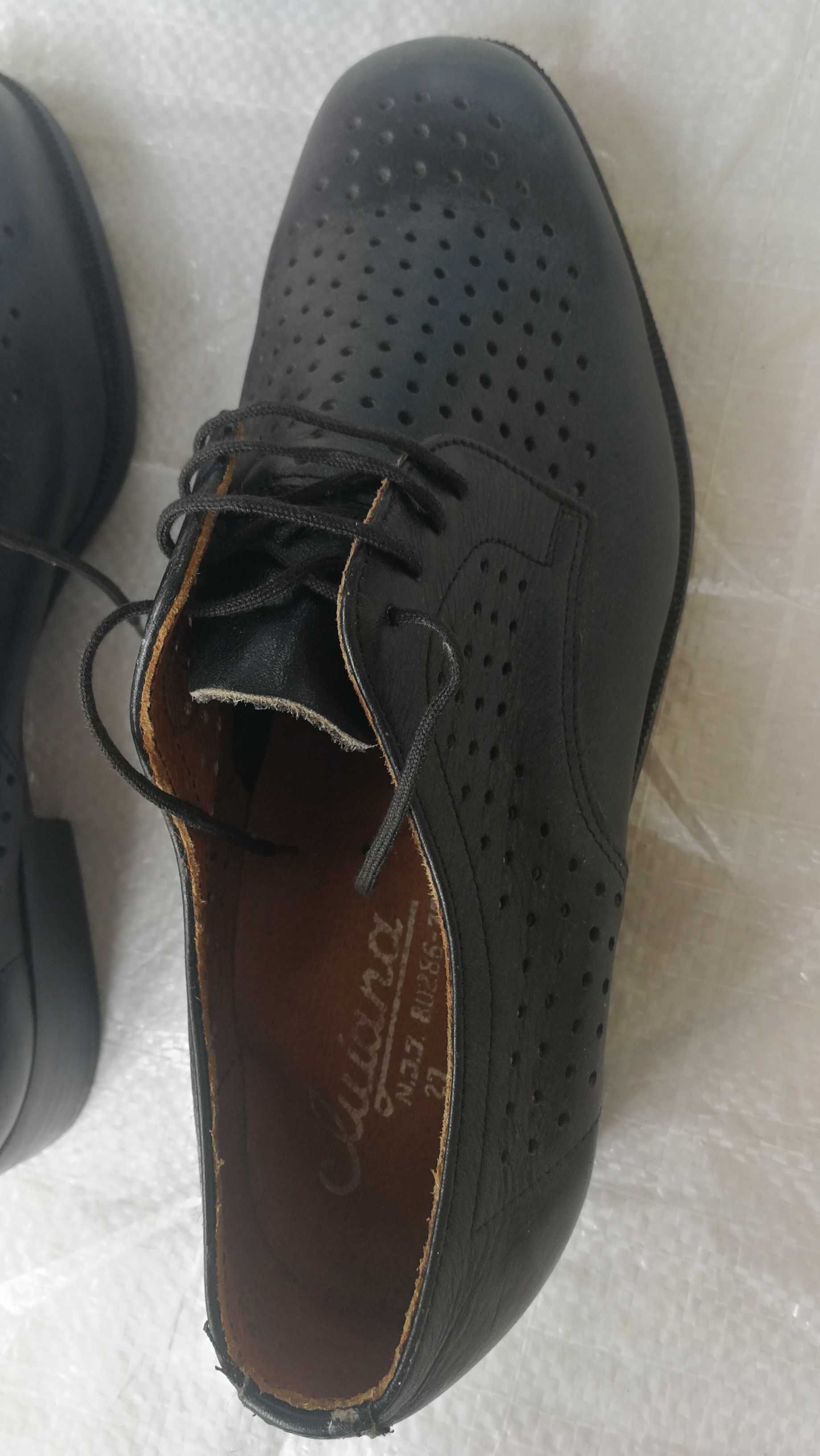 Pantofi militari de vara perforati, Ministerul de Interne, talpa piele