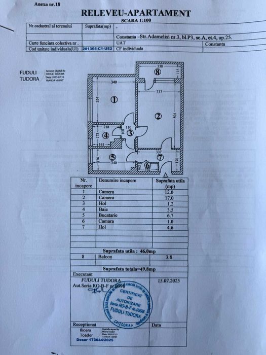 Apartament 2 camere de vanzare - str. Adamclisi