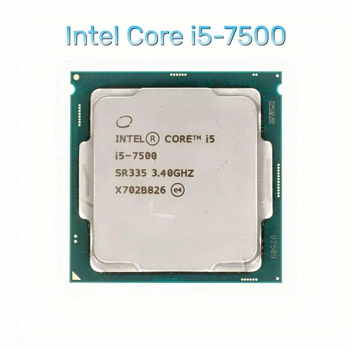 Protsessor Core i5 7500 7th-gen holati ideal +kafolat