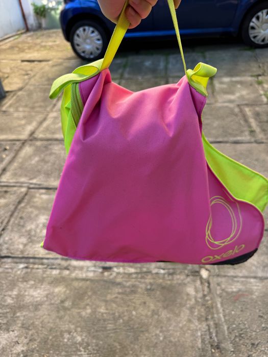 Patine damă Oxelo cu husă și protecții