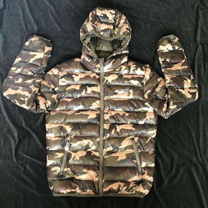 Geaca gluga matlasata unisex camuflaj army kaki toamna iarna primavara