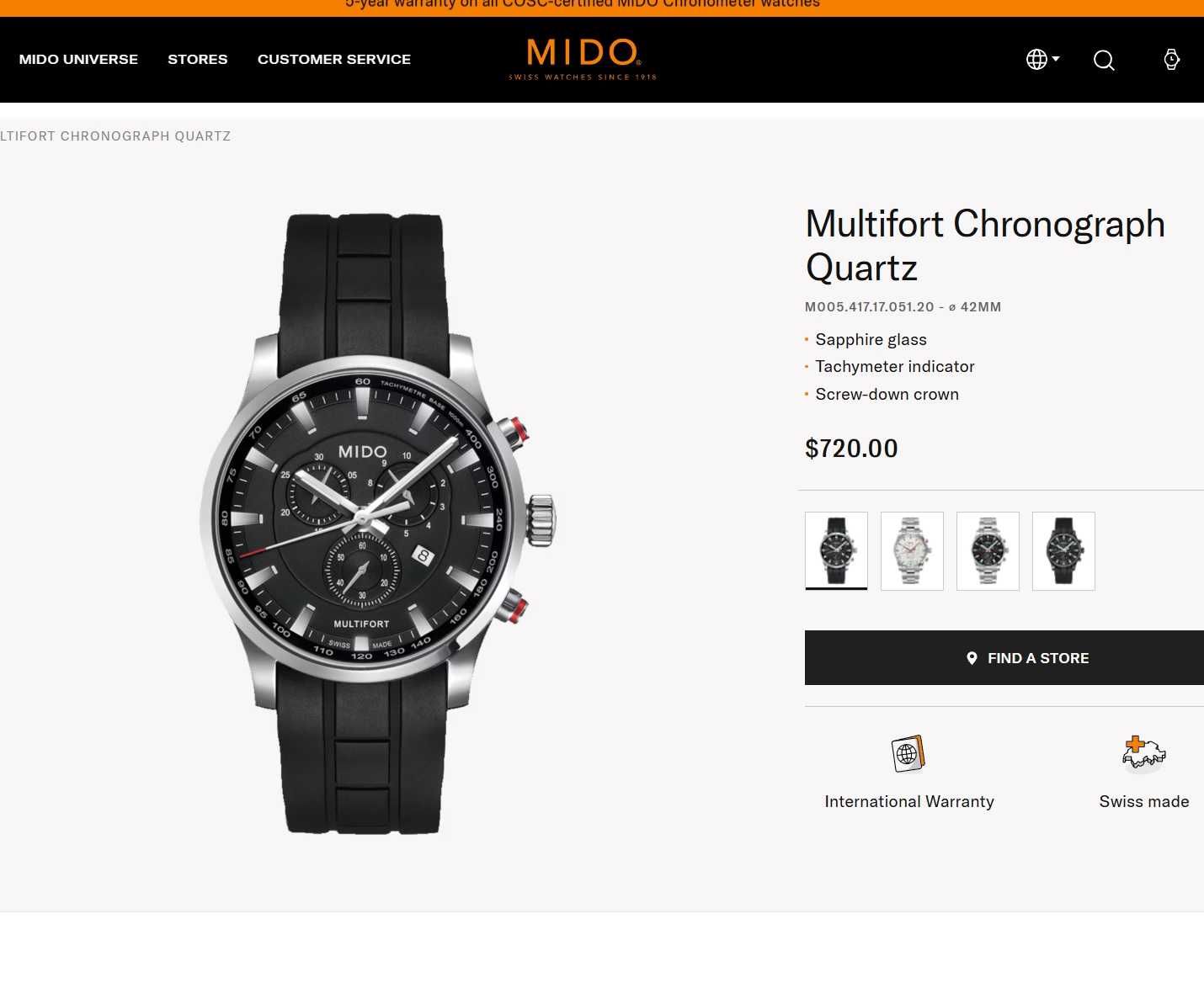 Mido Multifort Chronograph