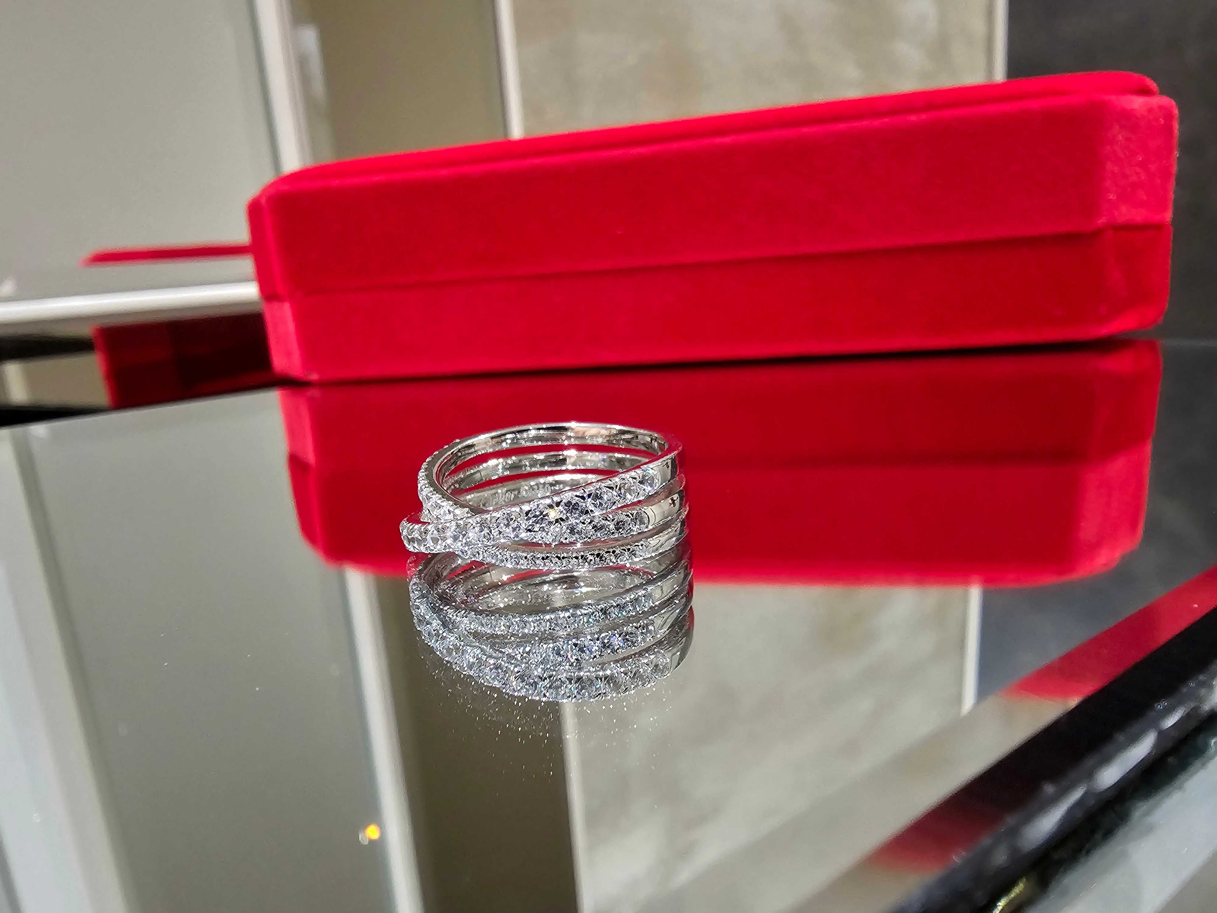CARTIER Etincelle de Cartier Silver Paved Diamonds Дамски Пръстен