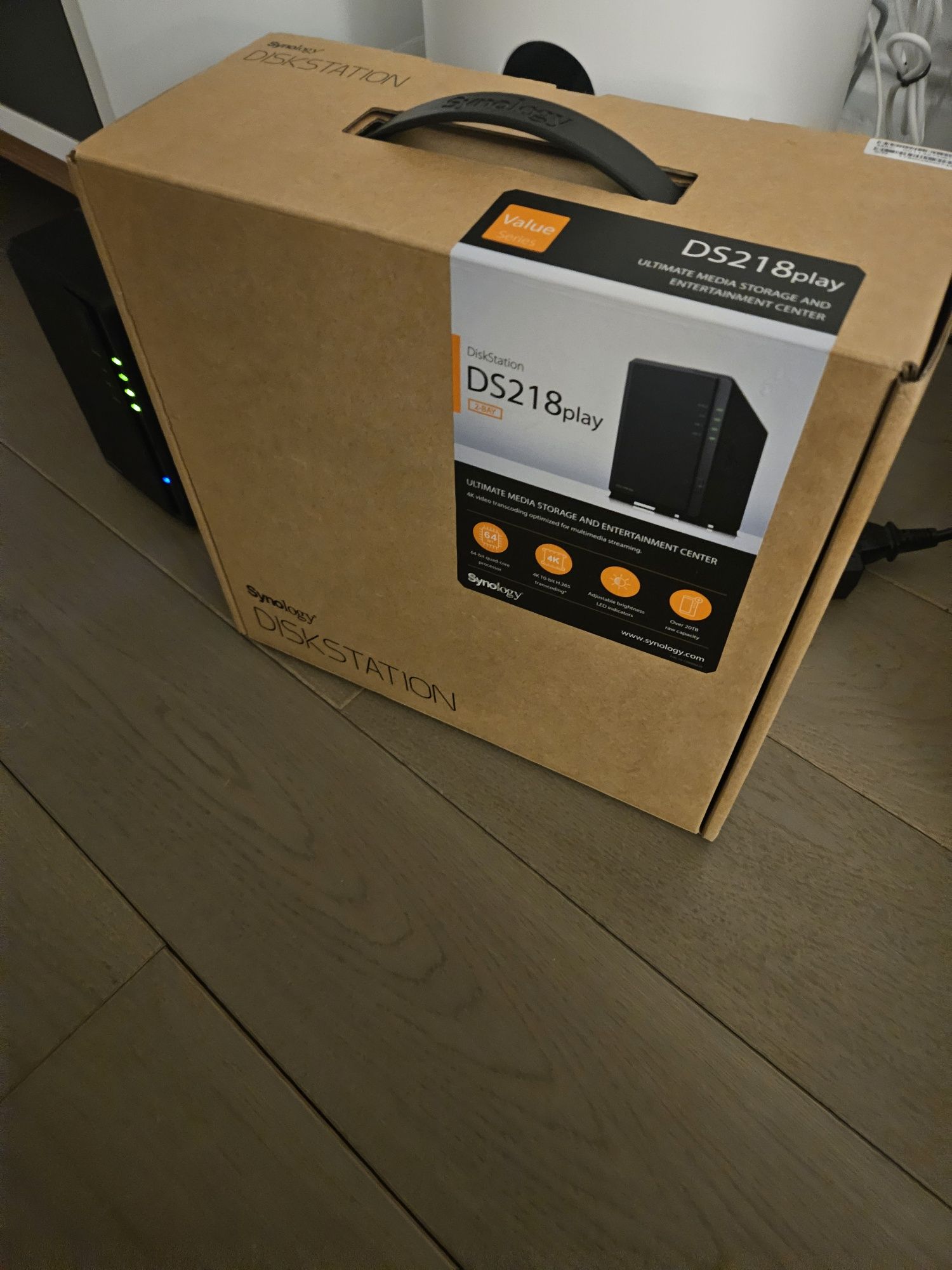 Synology ds218 play nas 2x14 TB WD HDD
