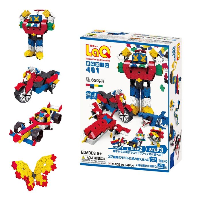 Японски Детски конструктор LaQ Basic 401, 650 части