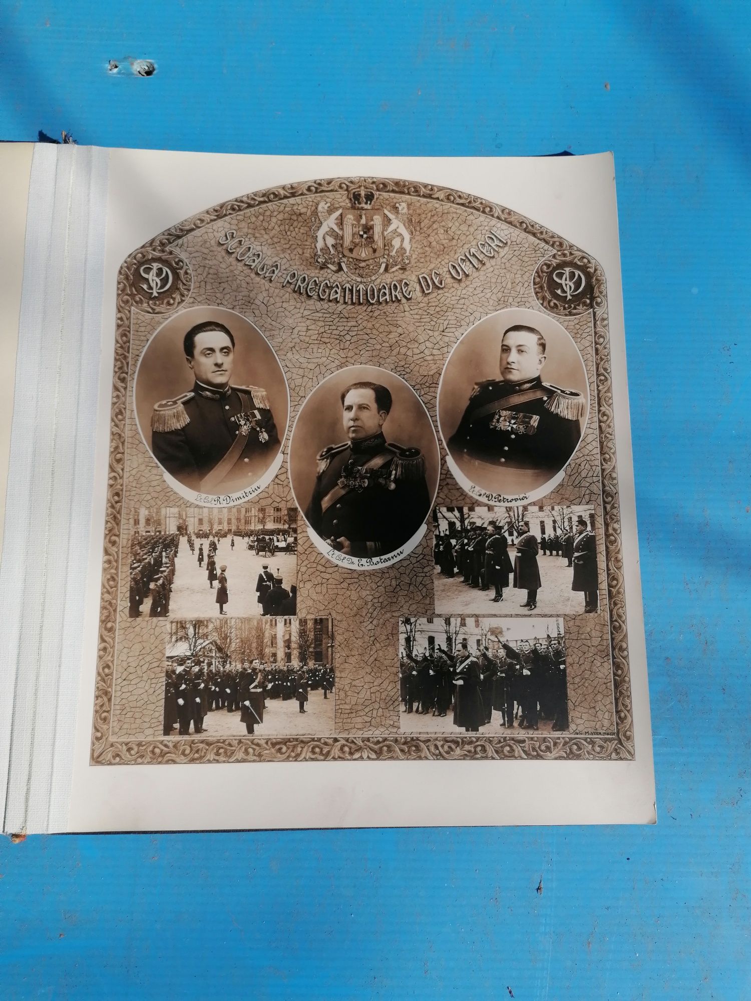 Carte album, scoala pregatitoare de subofiteri interbelica 1932-1933