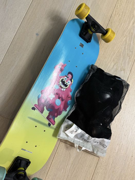 Skateboard oxelo + protectii pt copii