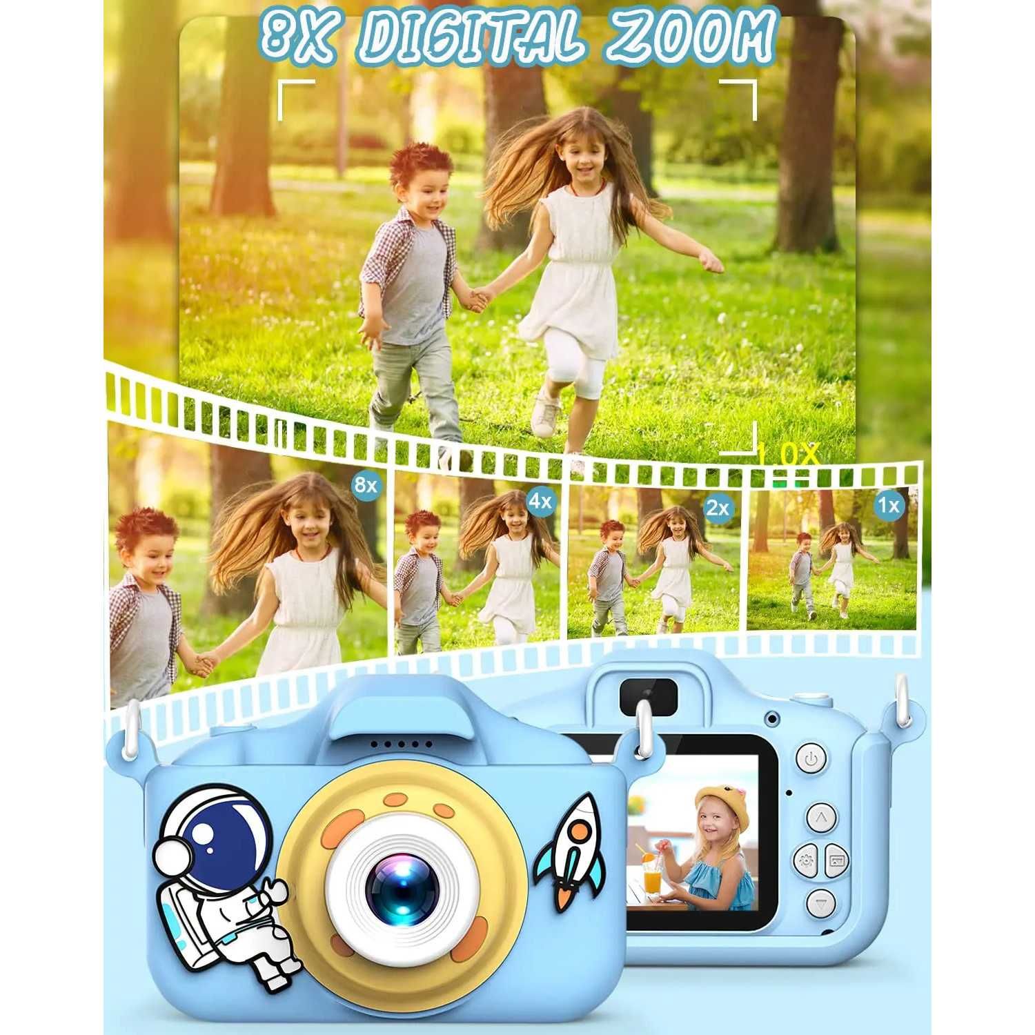 Детски дигитален фотоапарат STELS Q80s, Игри, Фото-рамки