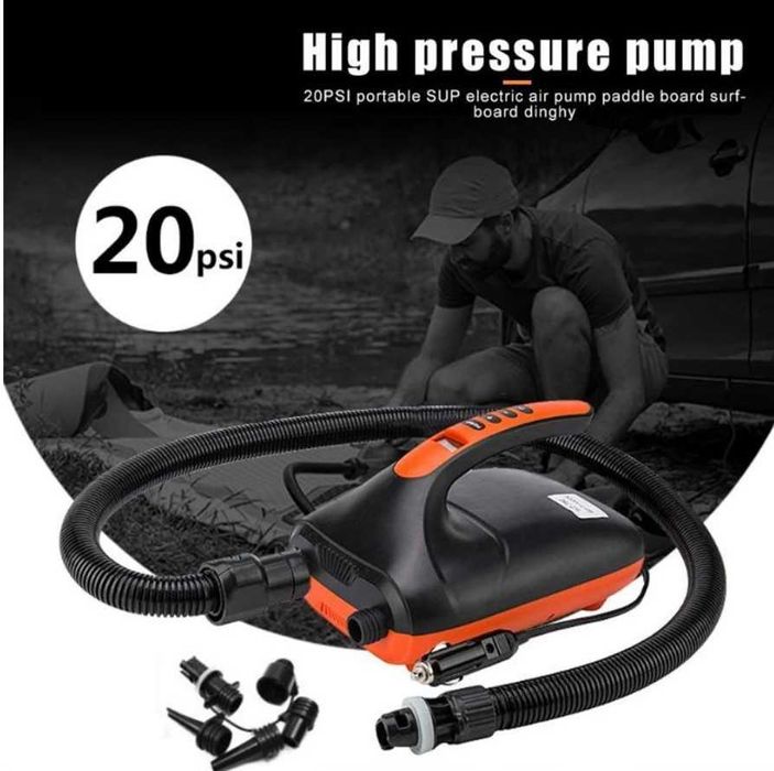 Pompa gonflabilă electrică 12V bărci corturi saltele