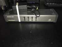 IOGEAR 4 Port Dual View KVM Switch w/Audio and USB Peripheral Sharing