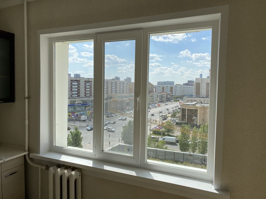 Откосы окна пластиковые стеклопакеты замена  установка