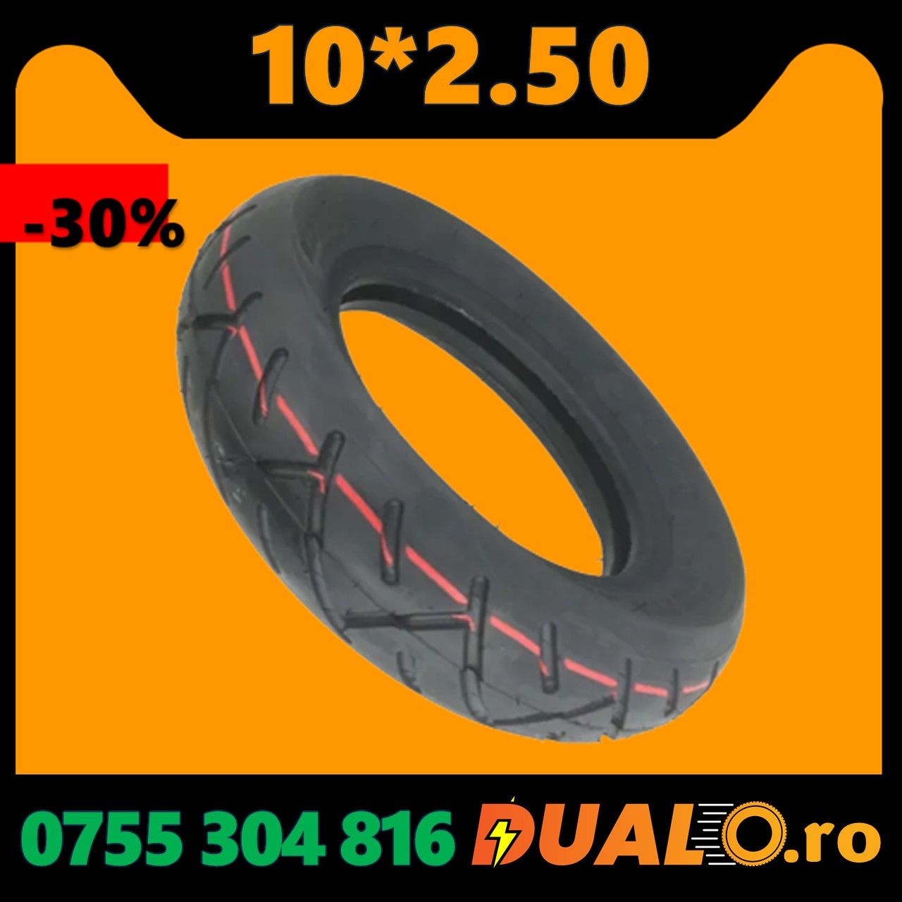 Cauciuc 10×2.5 CST Dualo