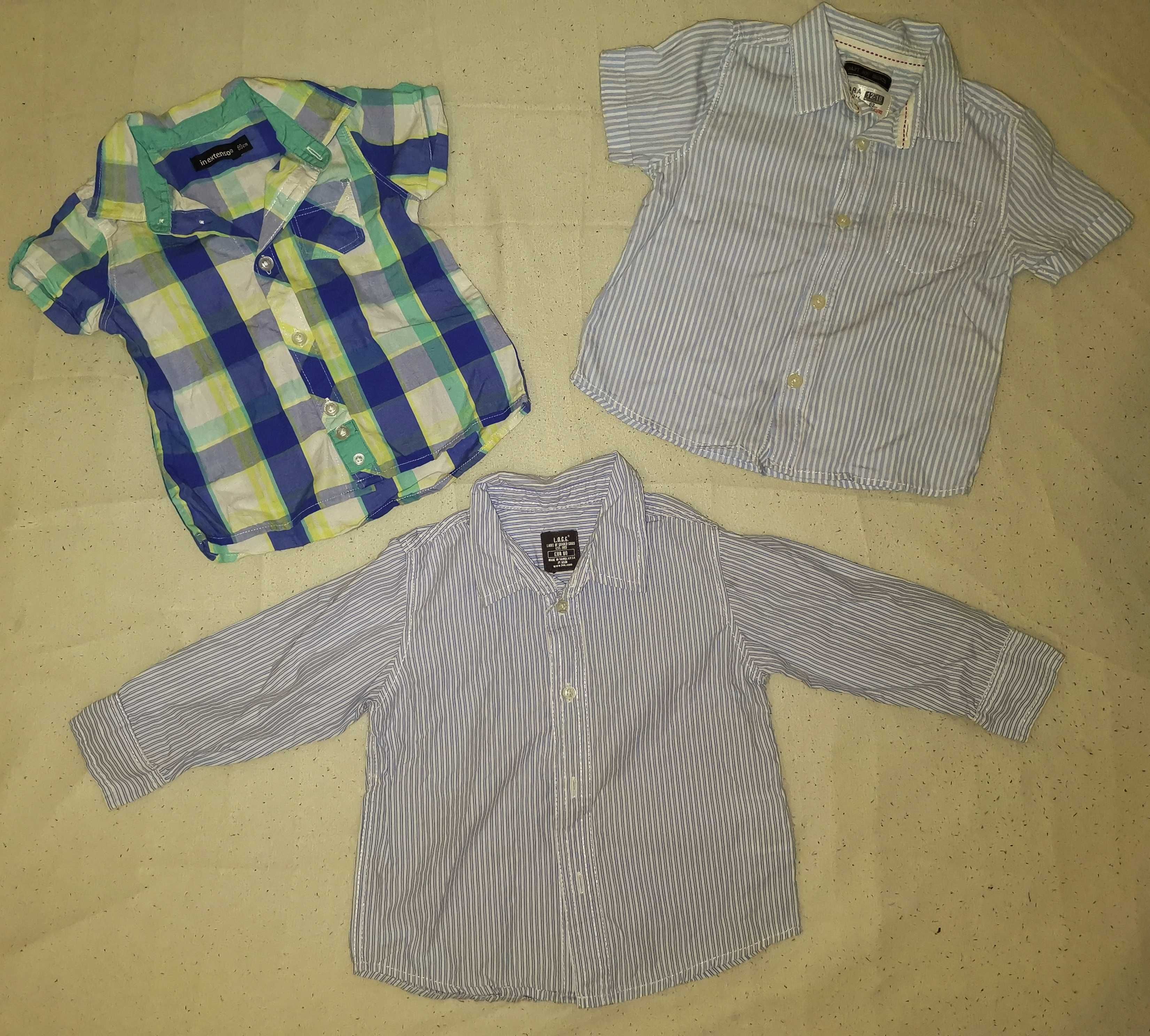 Lot camasi festive, camasa de vara - copii, baieti - marime 80 (3 buc)