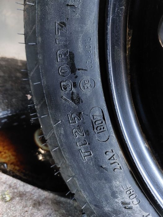 Roata rezerva slim R17 5x112 butuc 57.1 mm gama vag T125 80 R17