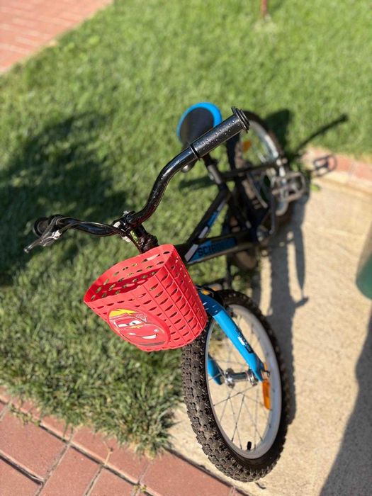 Bicicleta Copii Scirocco Eagle, roata 16'' , Culoare negru cu albastru